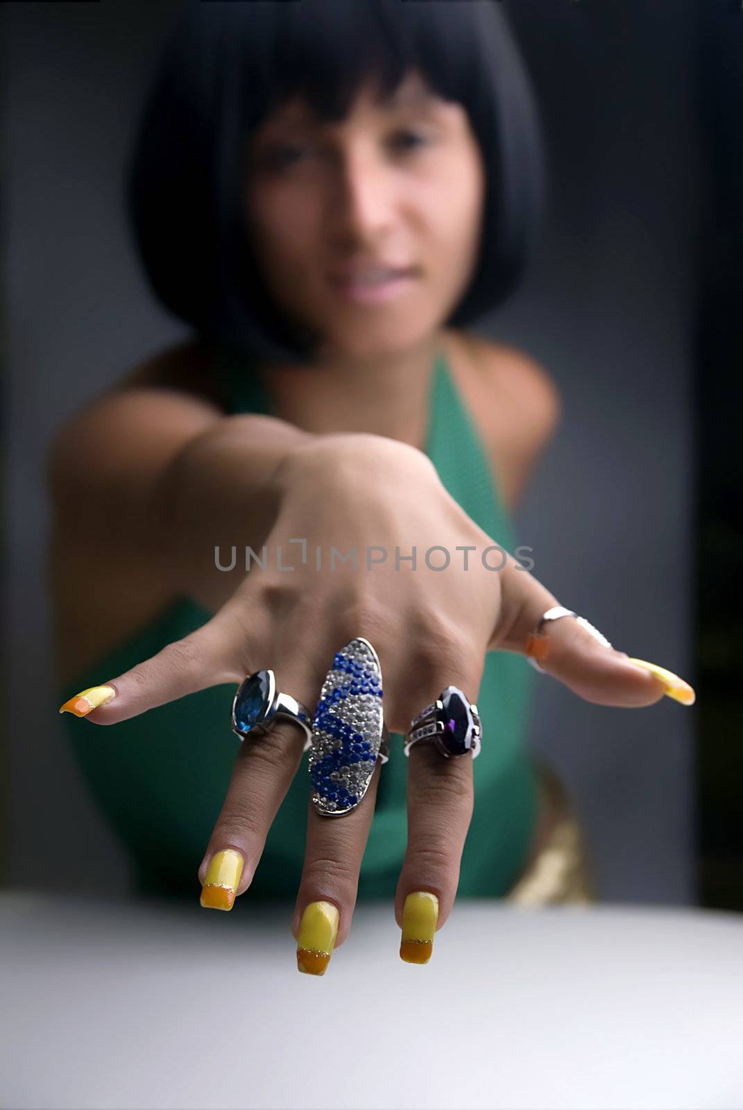 Hand with big rings by adamr