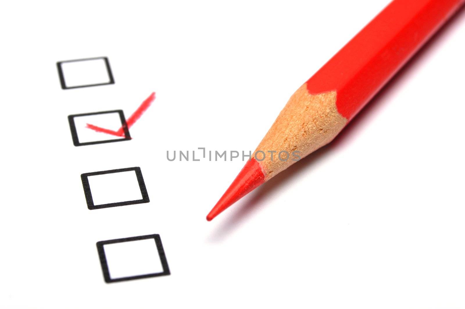 excellent or good marketing customer service survey with red pencil and checkbox