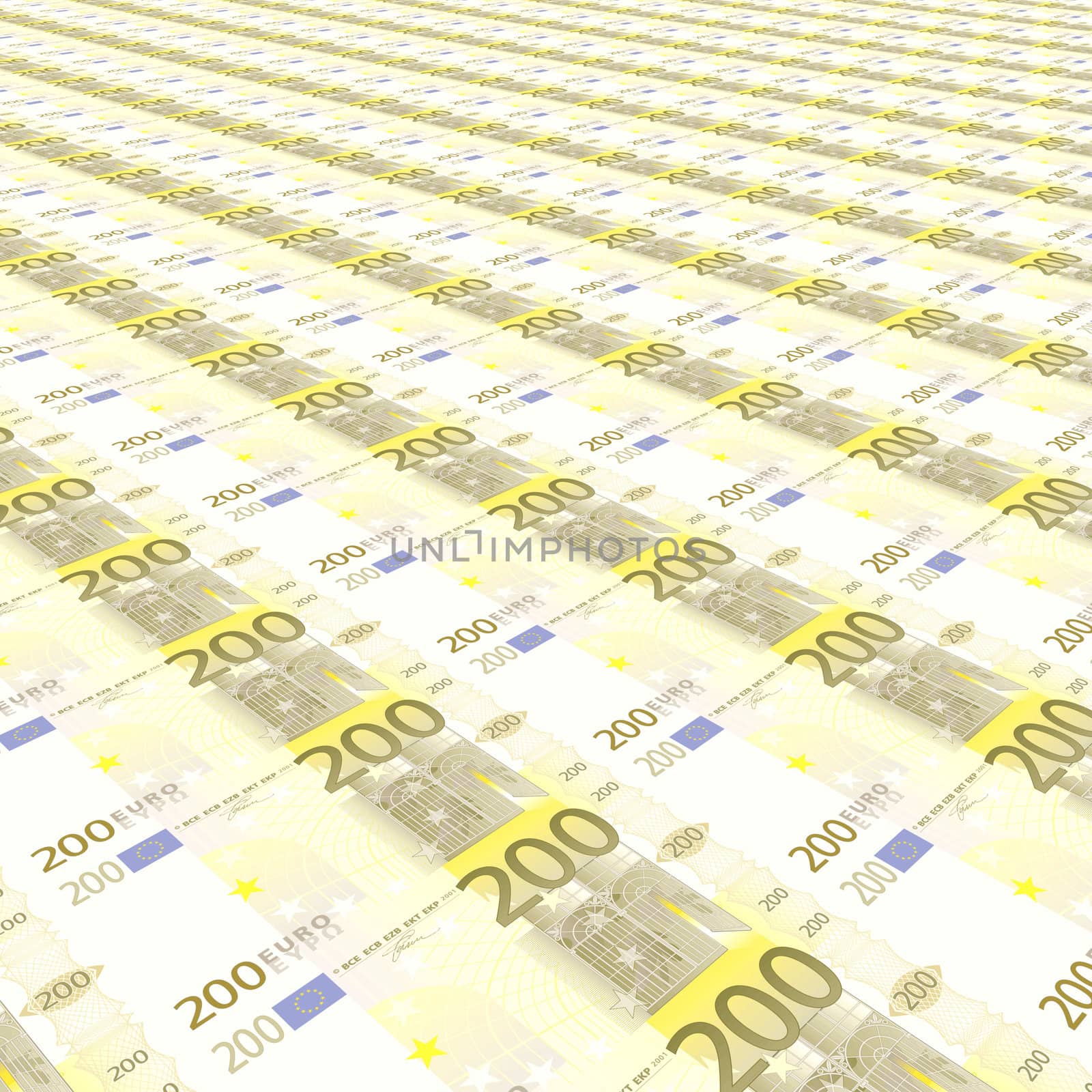 Endless rows of euro banknotes by adamr