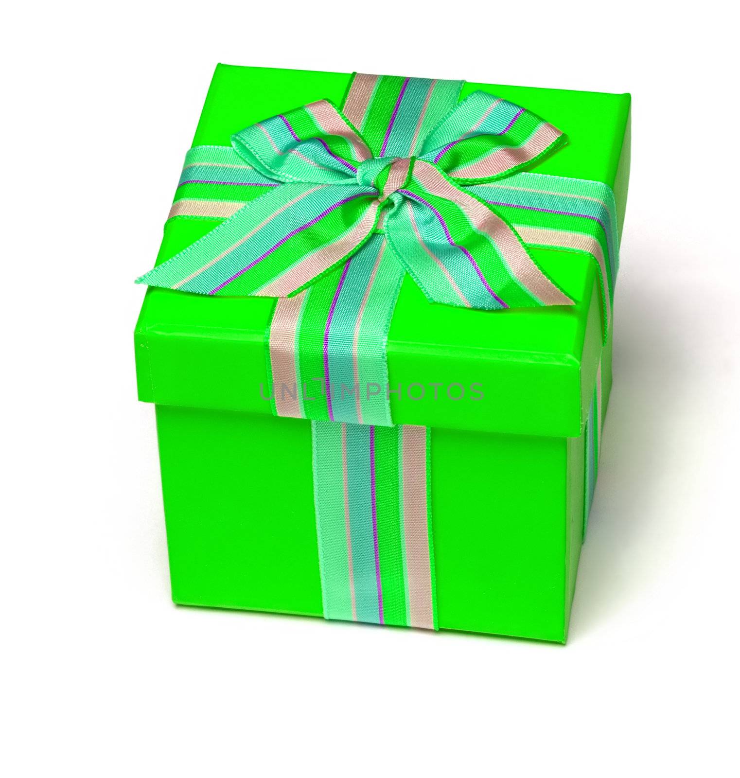 Green Gift Boxa, Isolated