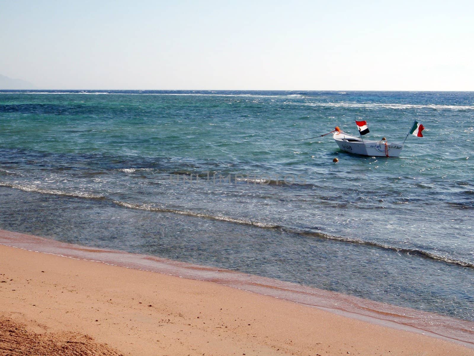 Sea coast, rest on the Red sea, Egypt, Dahab