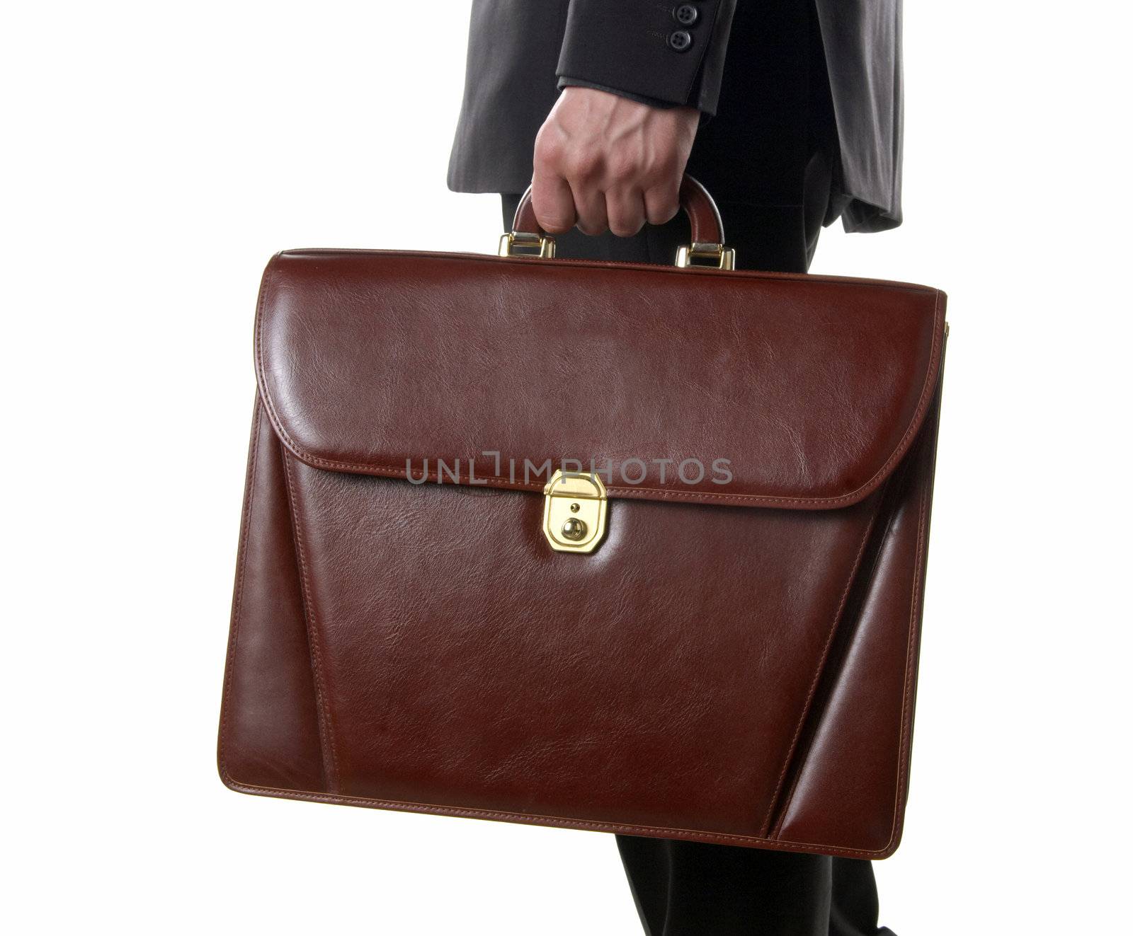 Briefcase in Hand of Businessman