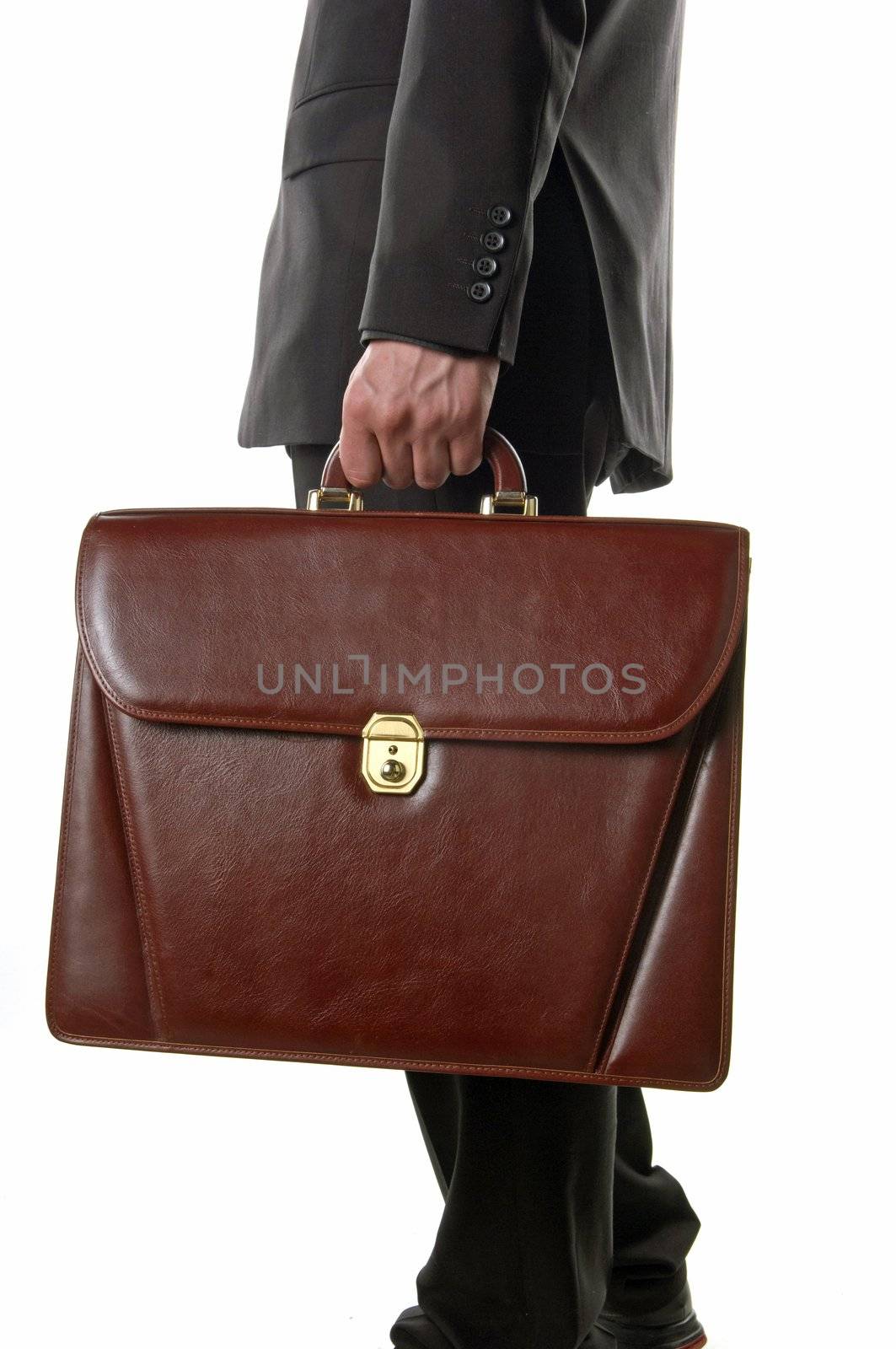 Briefcase in Hand of Businessman