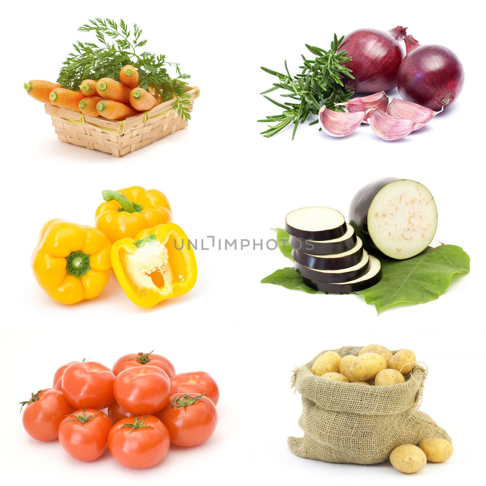 collection of fresh vegetables