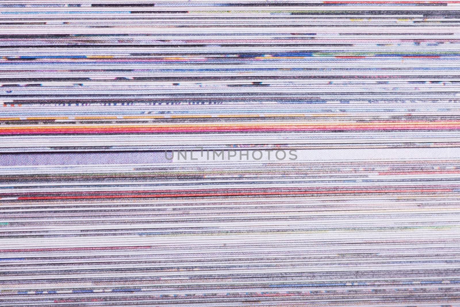 Abstract background with heap of colorful pages