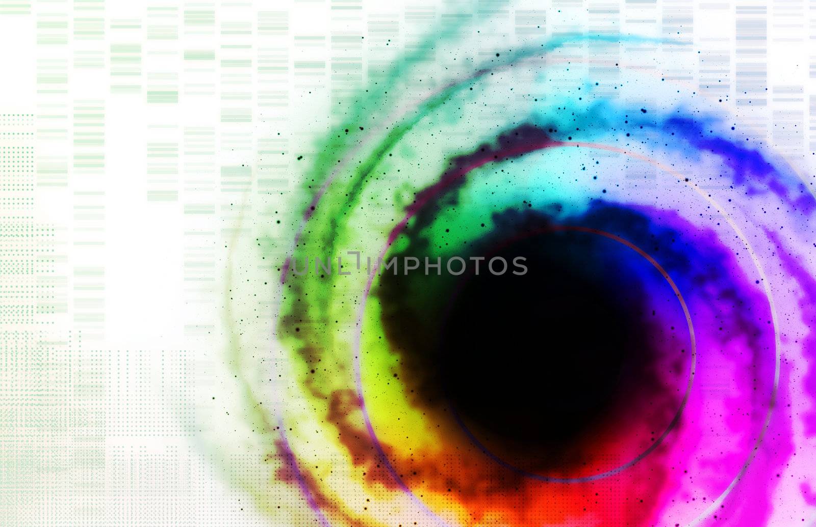 Science Technology Data as a Abstract Art