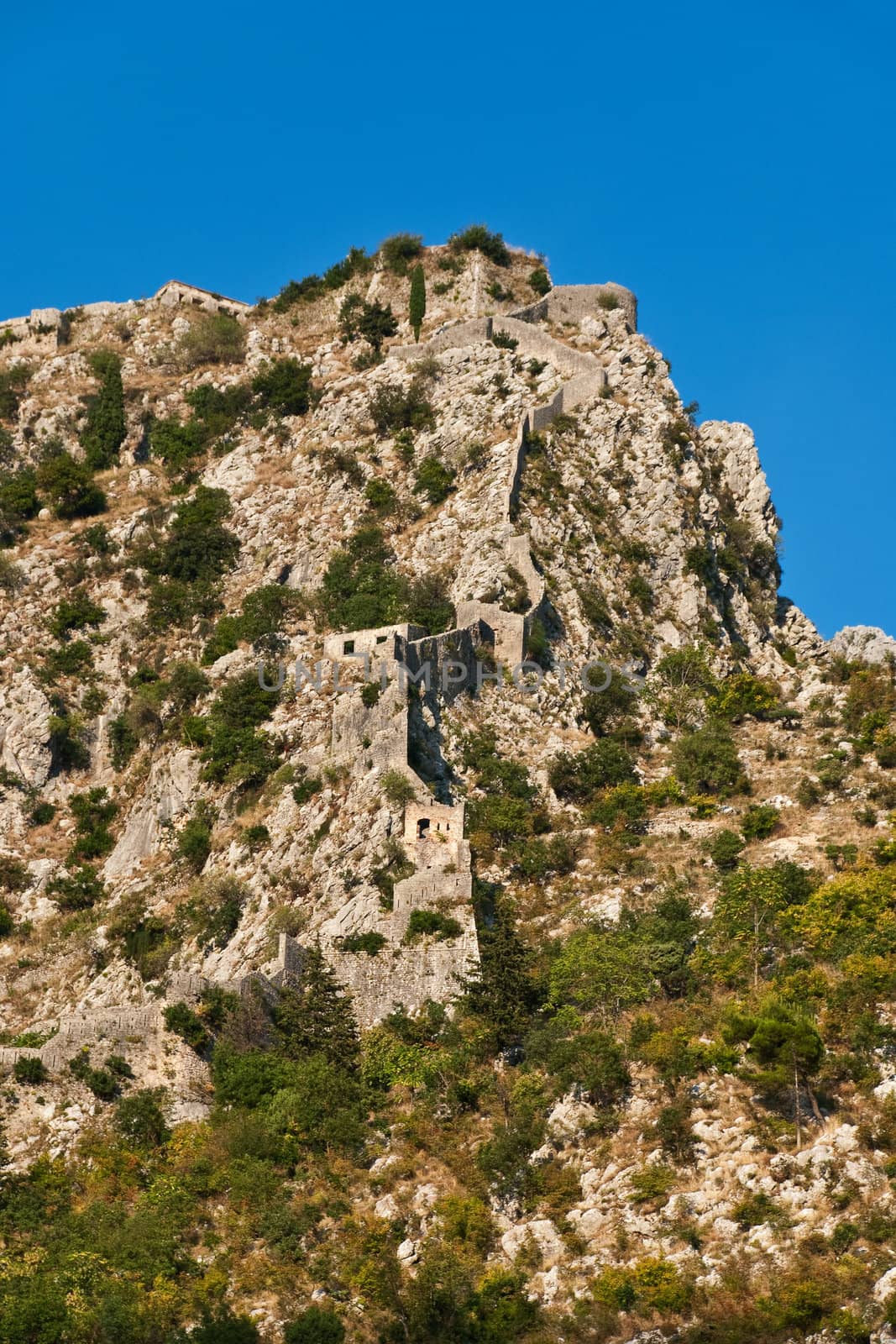 Old Fortress St. John (San Giovanni) in Kotor, Montenegro