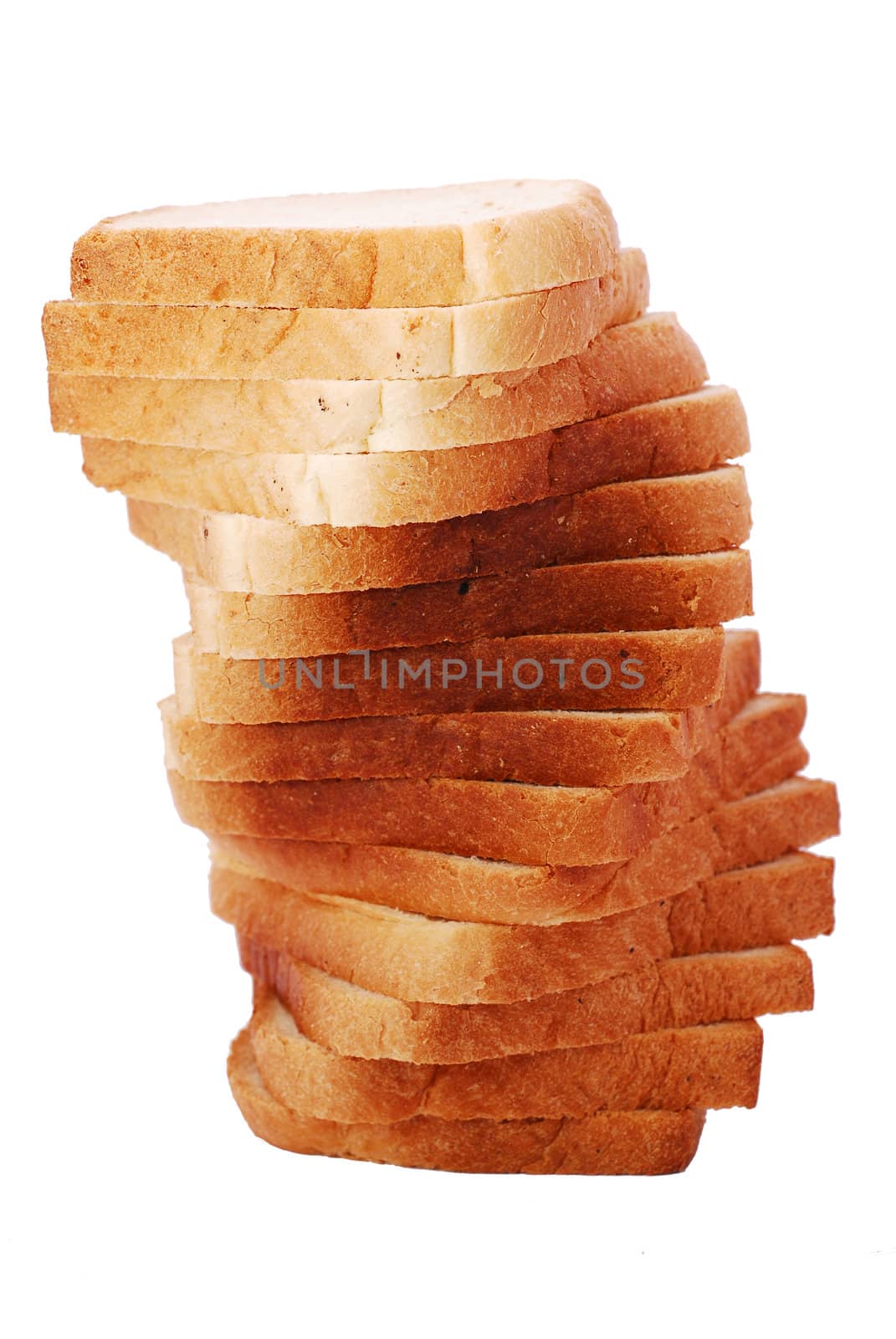 bread slices spiral tower