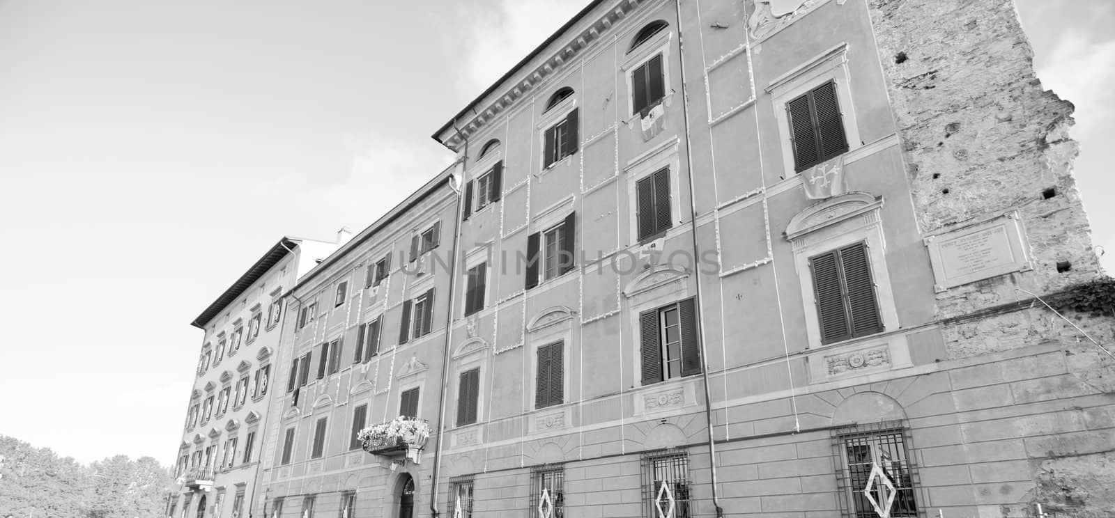 Detail of Pisa and its typical Homes, Italy