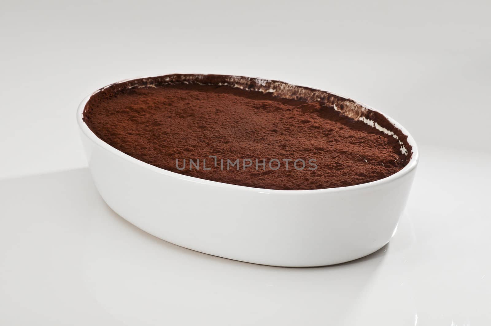 Classic, traditional tiramisu fresh cake from Italian tradition