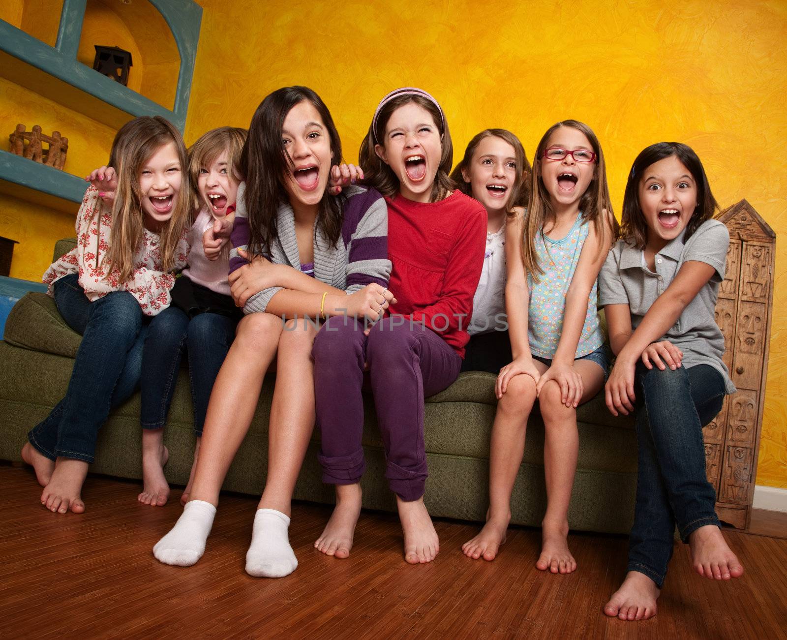 Group Of Girls Screaming by Creatista