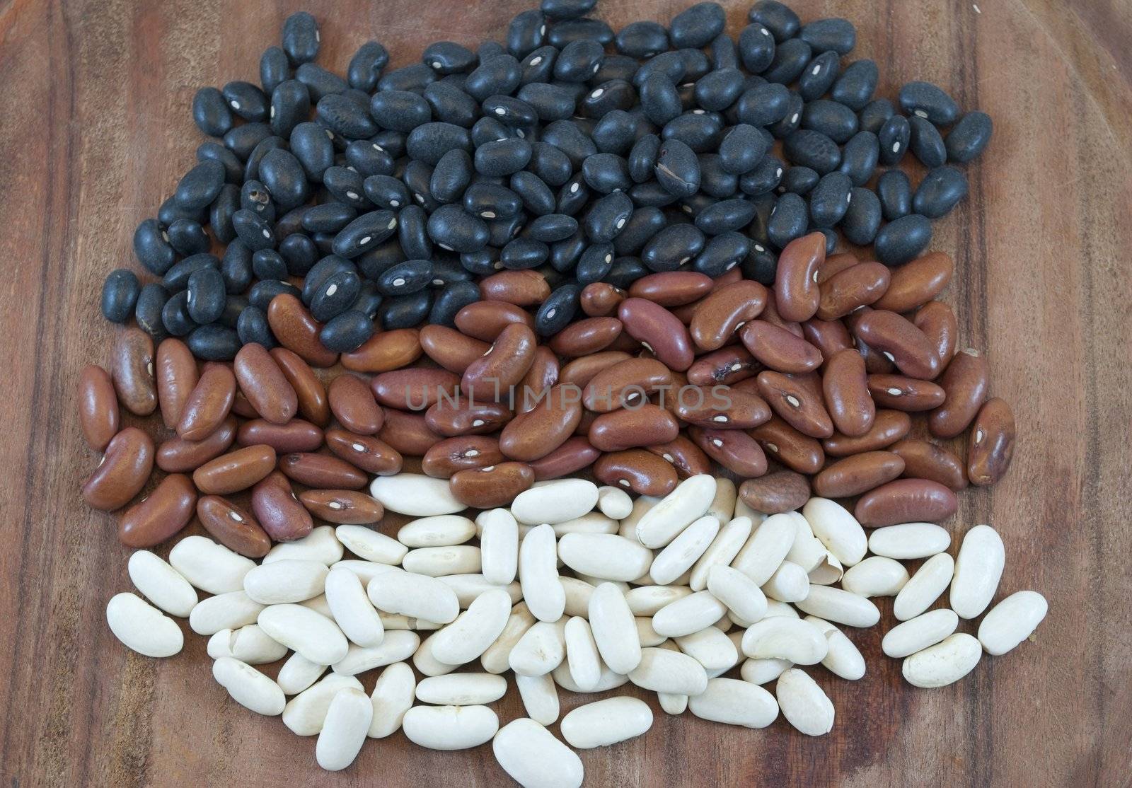 black beans, white and red by lauria