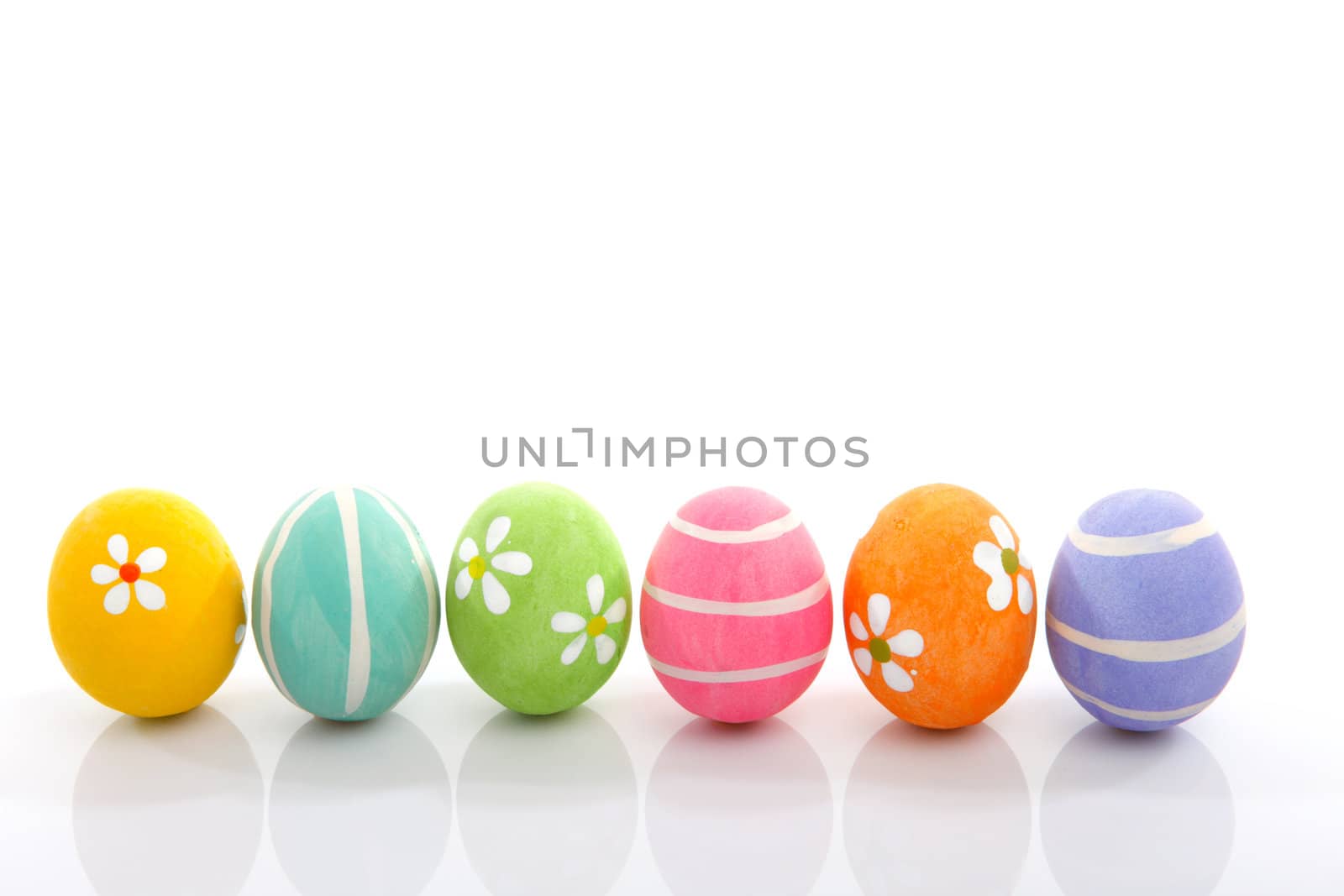 Pretty colourful painted eggs decoration - suitable for easter.