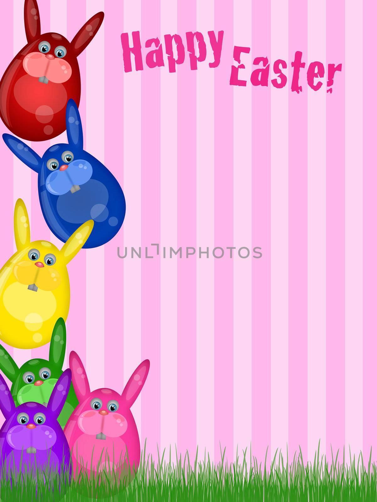 Happy Easter Bunny Background by Davidgn