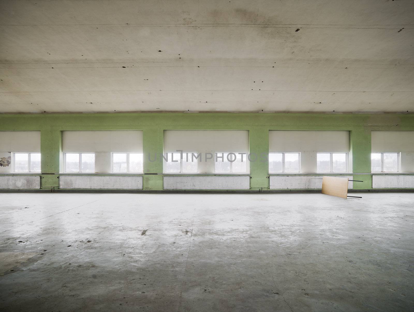 Interior of an empty warehouse