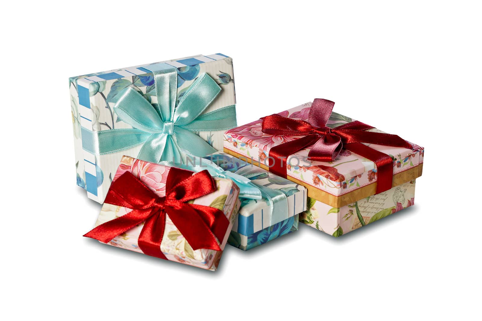 Christmas Gifts on white background