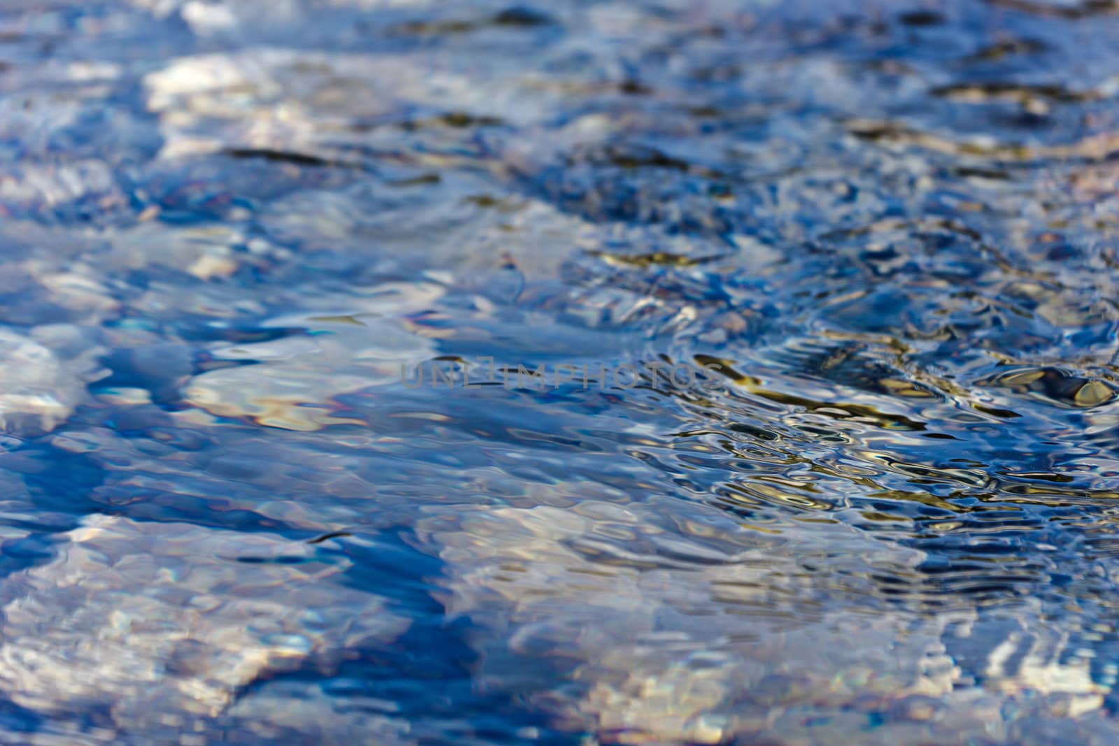 pebbles under water, waves, reflection, textures, closeup