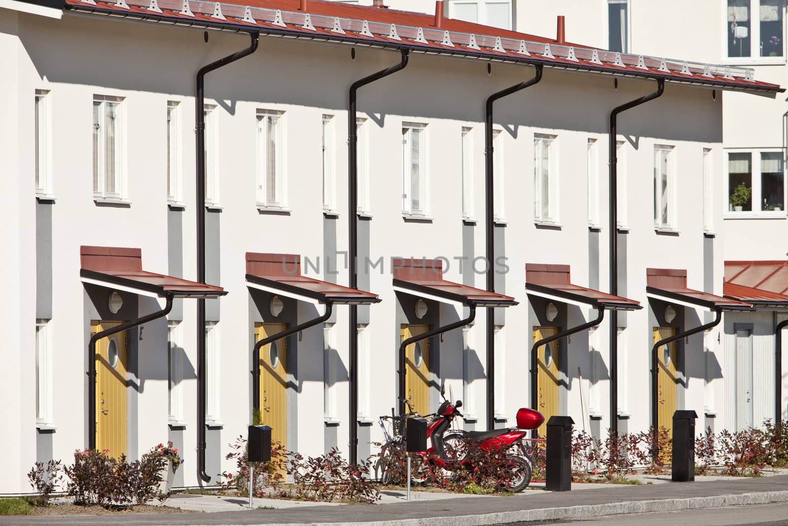 Residential District on a sunny day