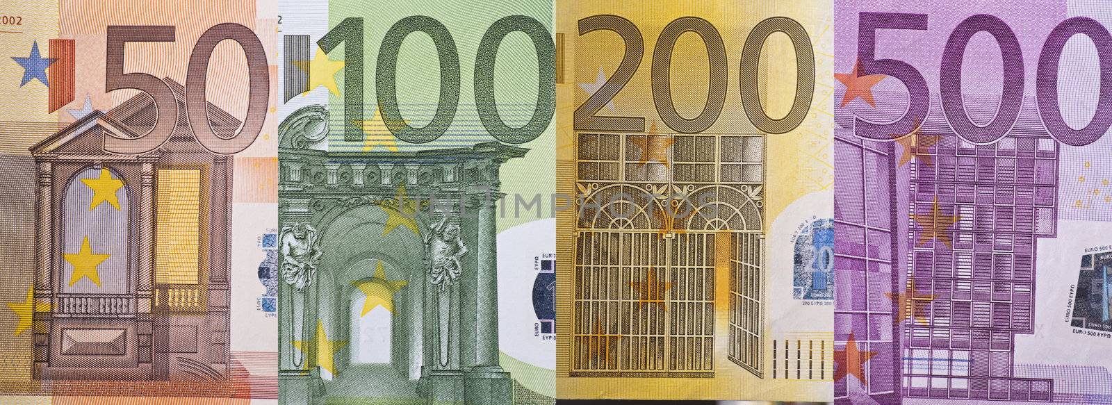 Euro Paper Bill Detail by adamr