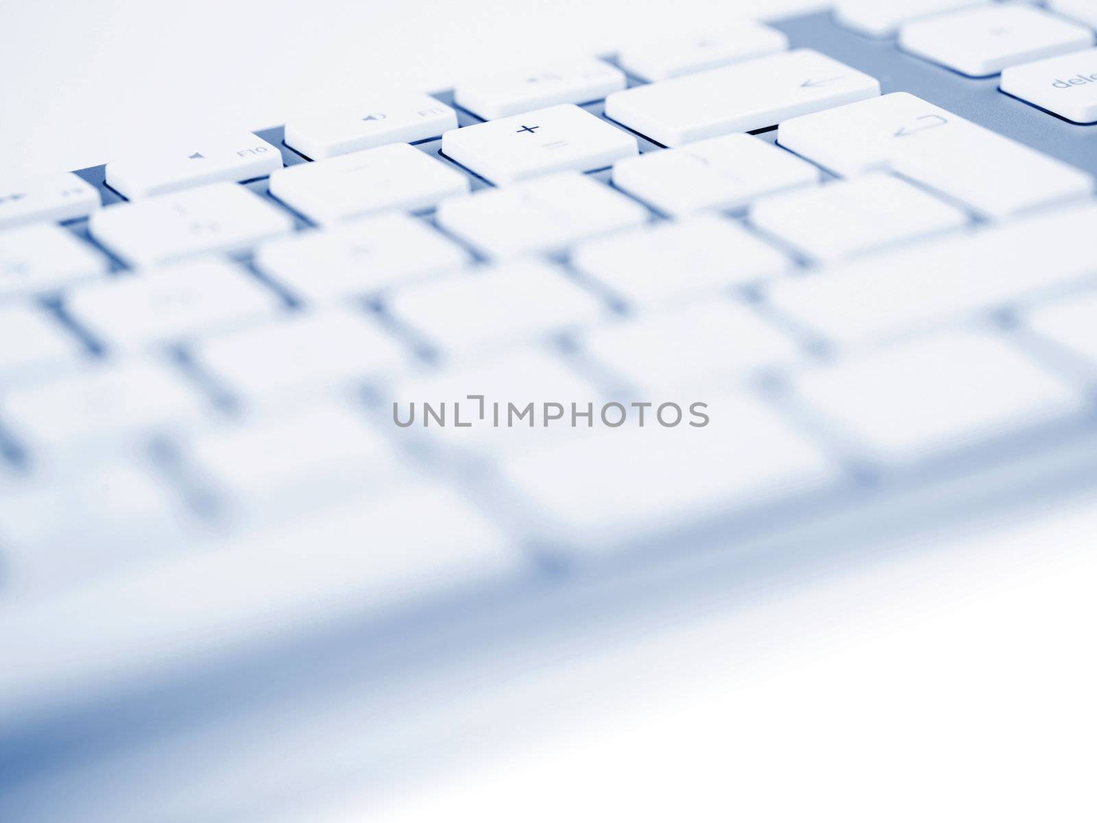 Computer Keyboard And Plus Key In Focus