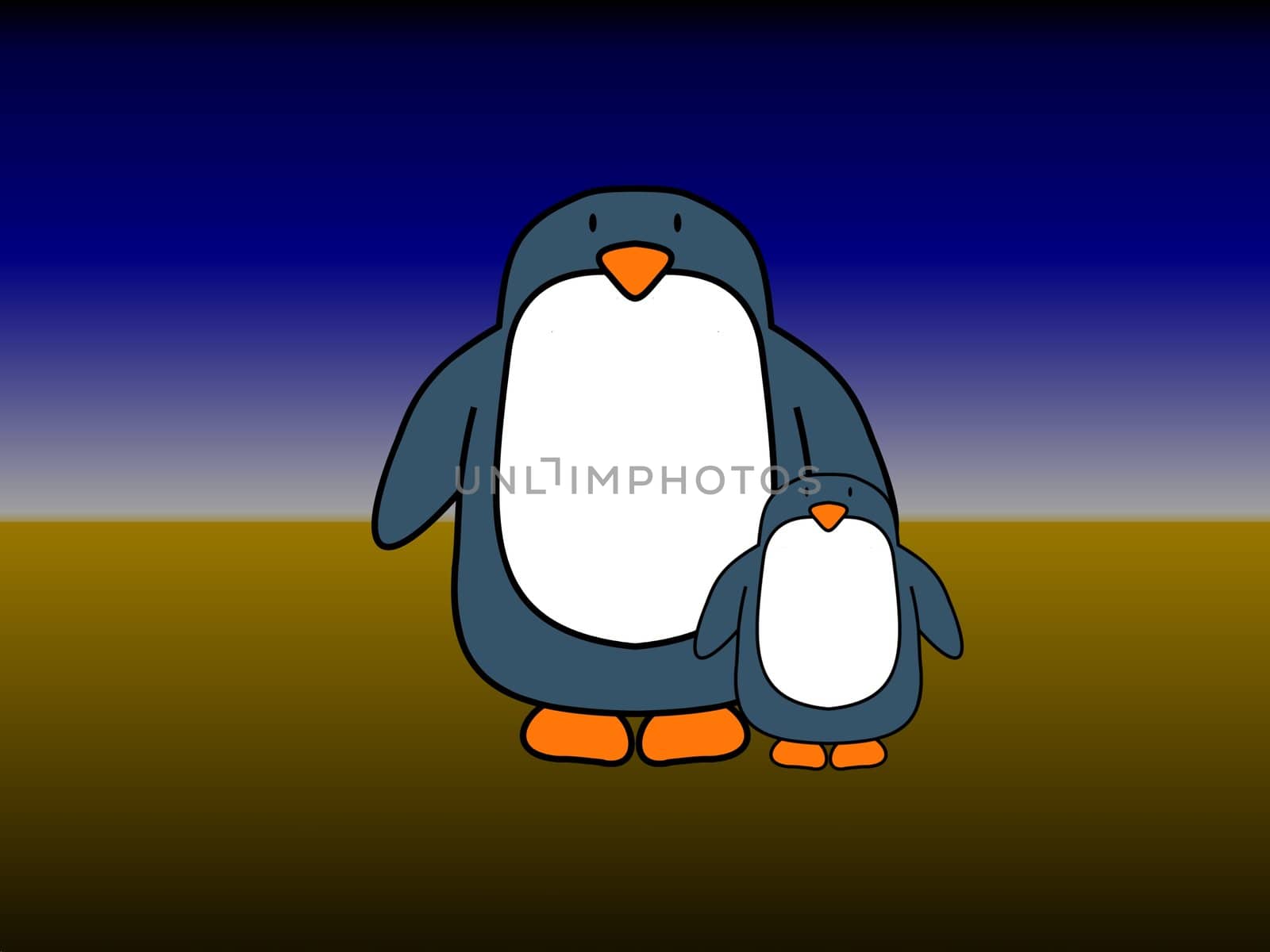 A penguin single parent