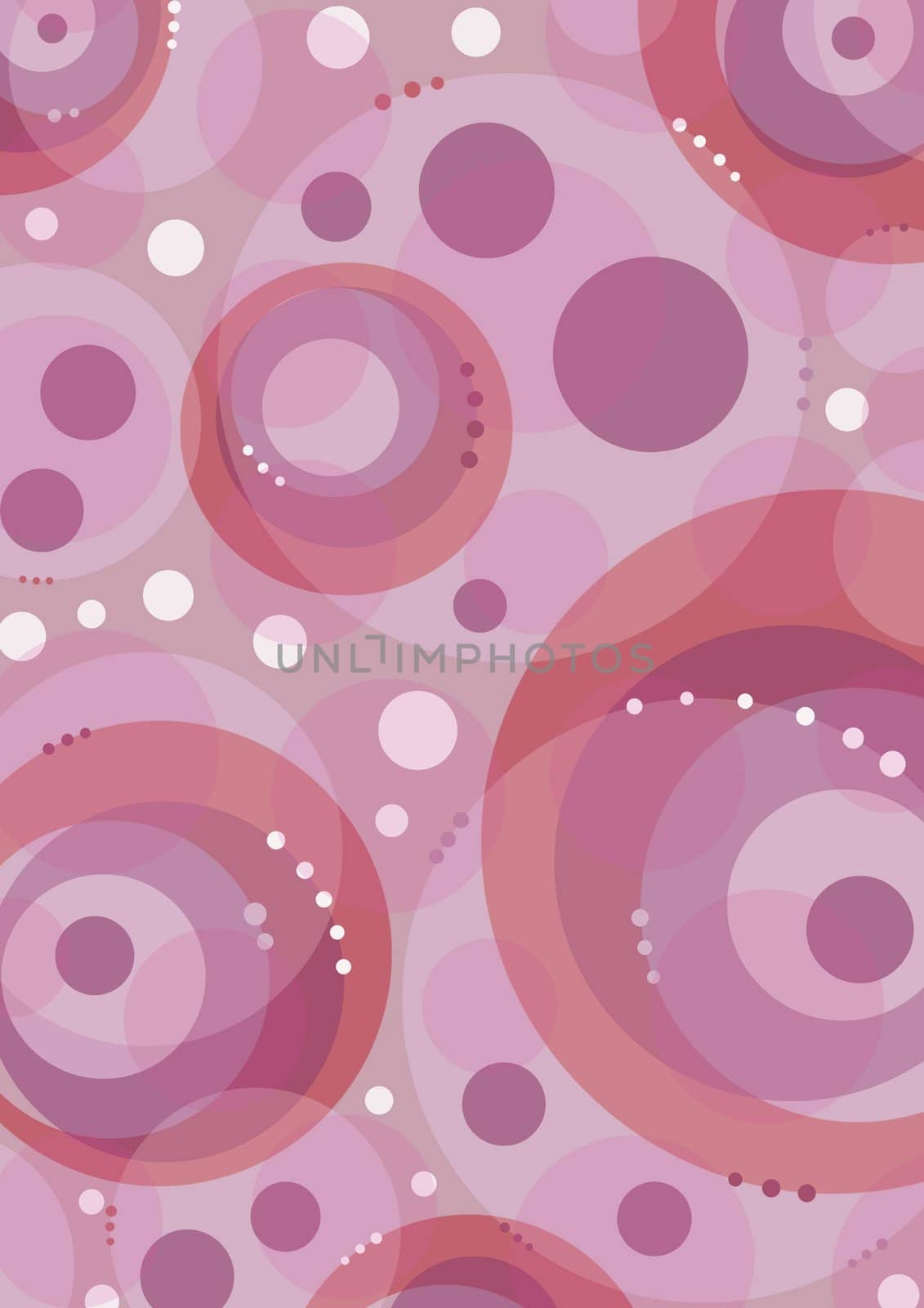 Retro mixed purple/pink circles