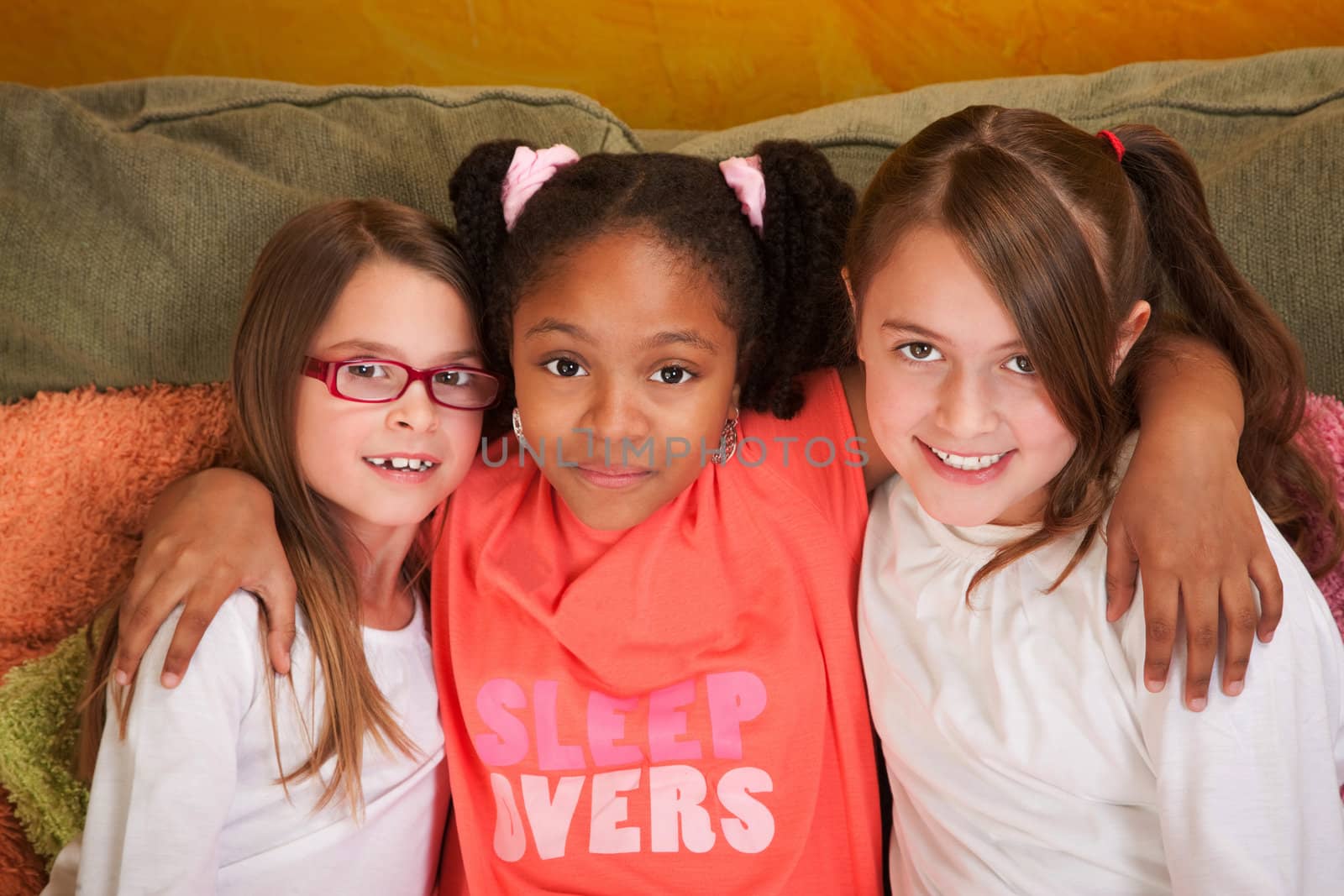 Three Little Girl Friends by Creatista