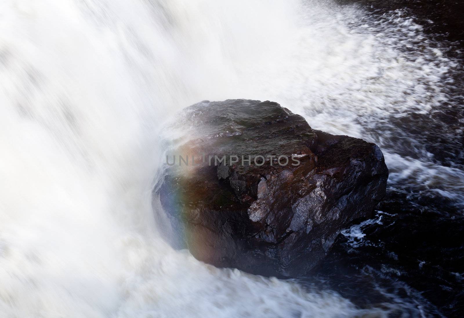 Blackwater falls in West Virginia in Fall taken with a slow shutter speed
