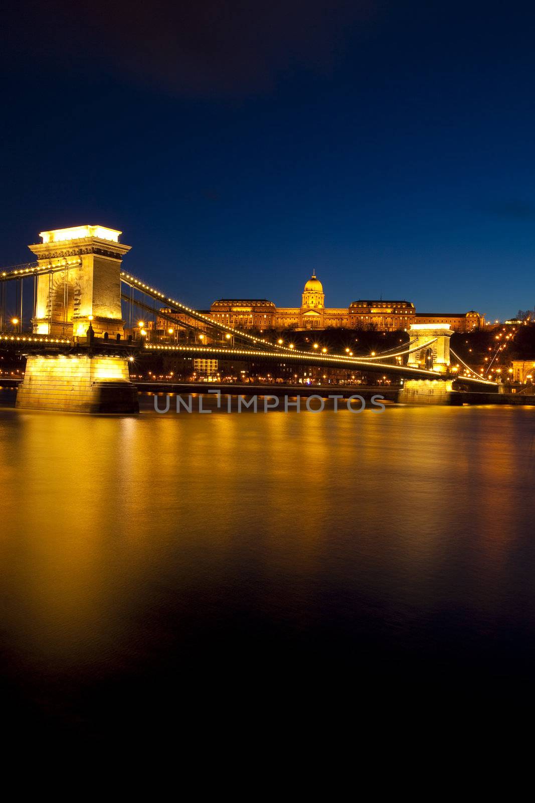 Budapest at night, Danube, Bridge, Hungary by adamr