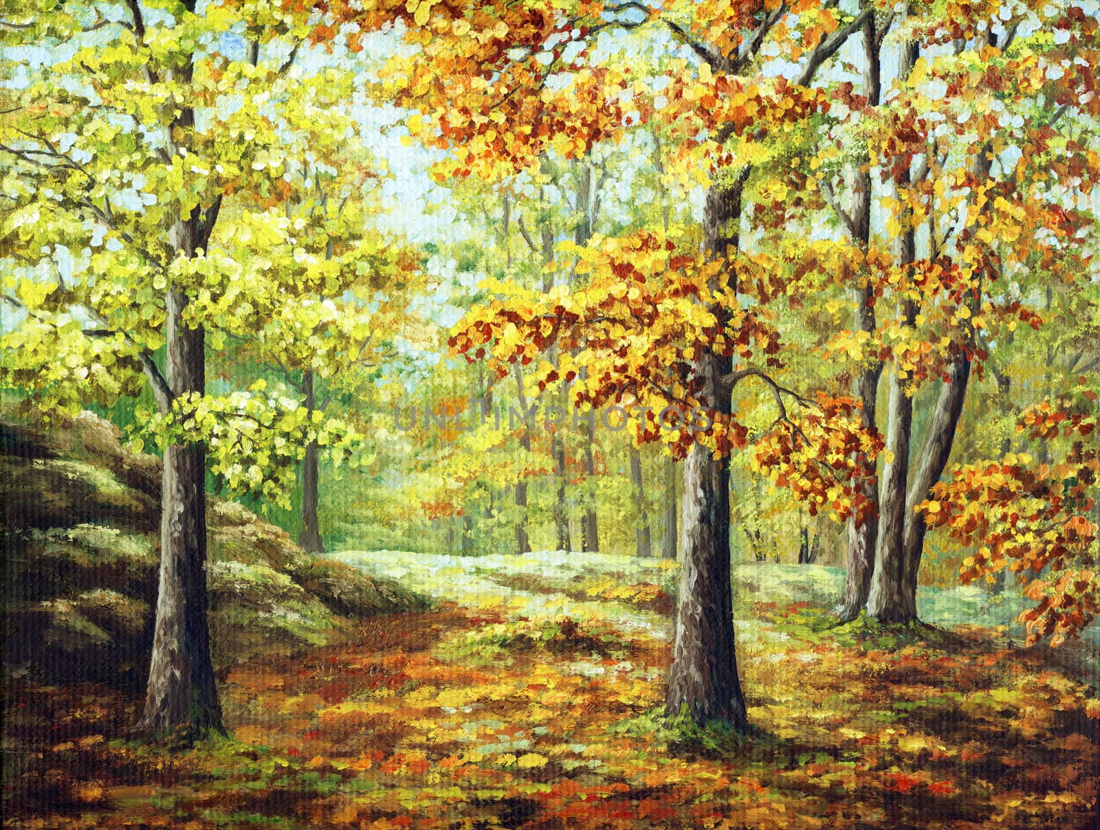 Autumn wood by alexcoolok
