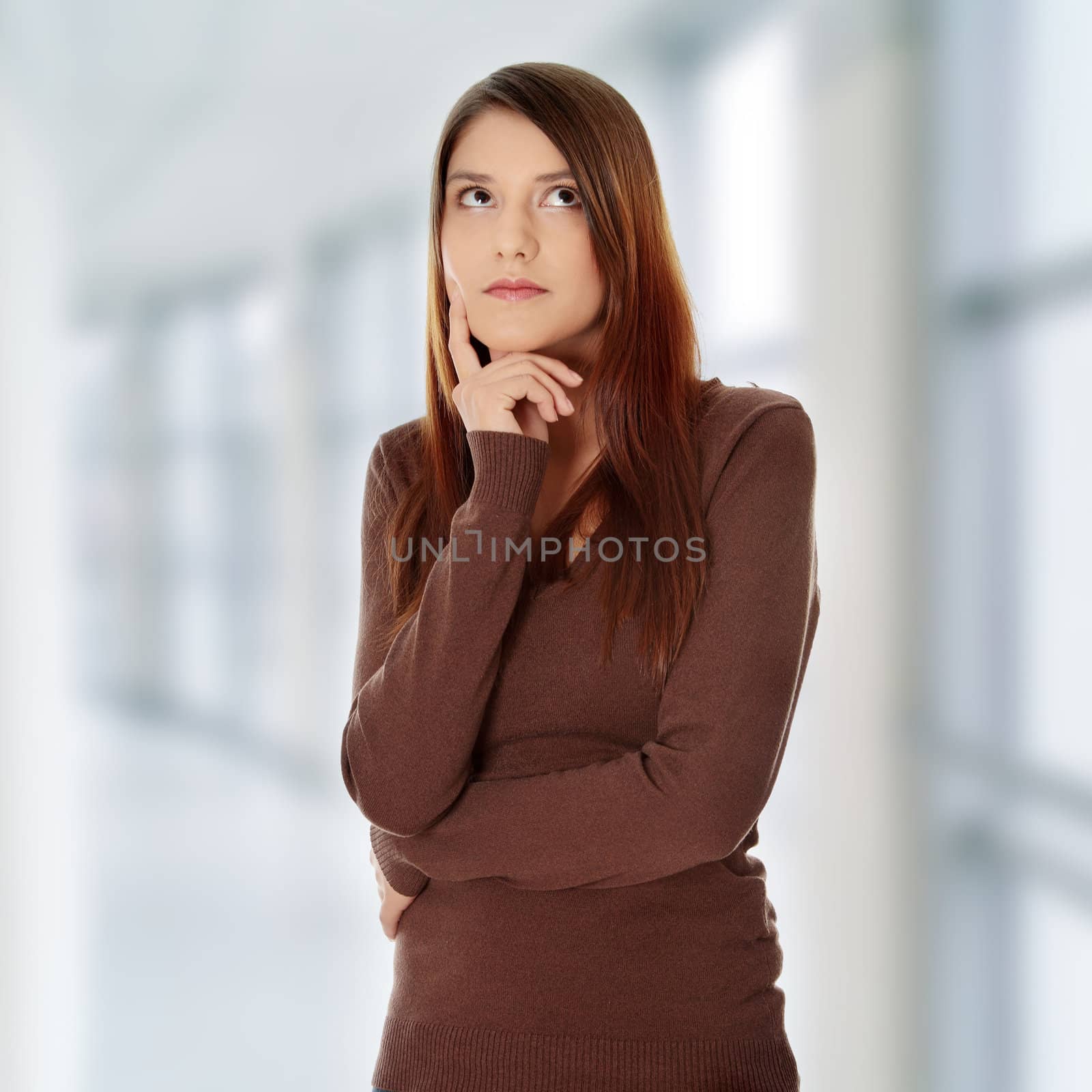 Thoughtful young woman by BDS