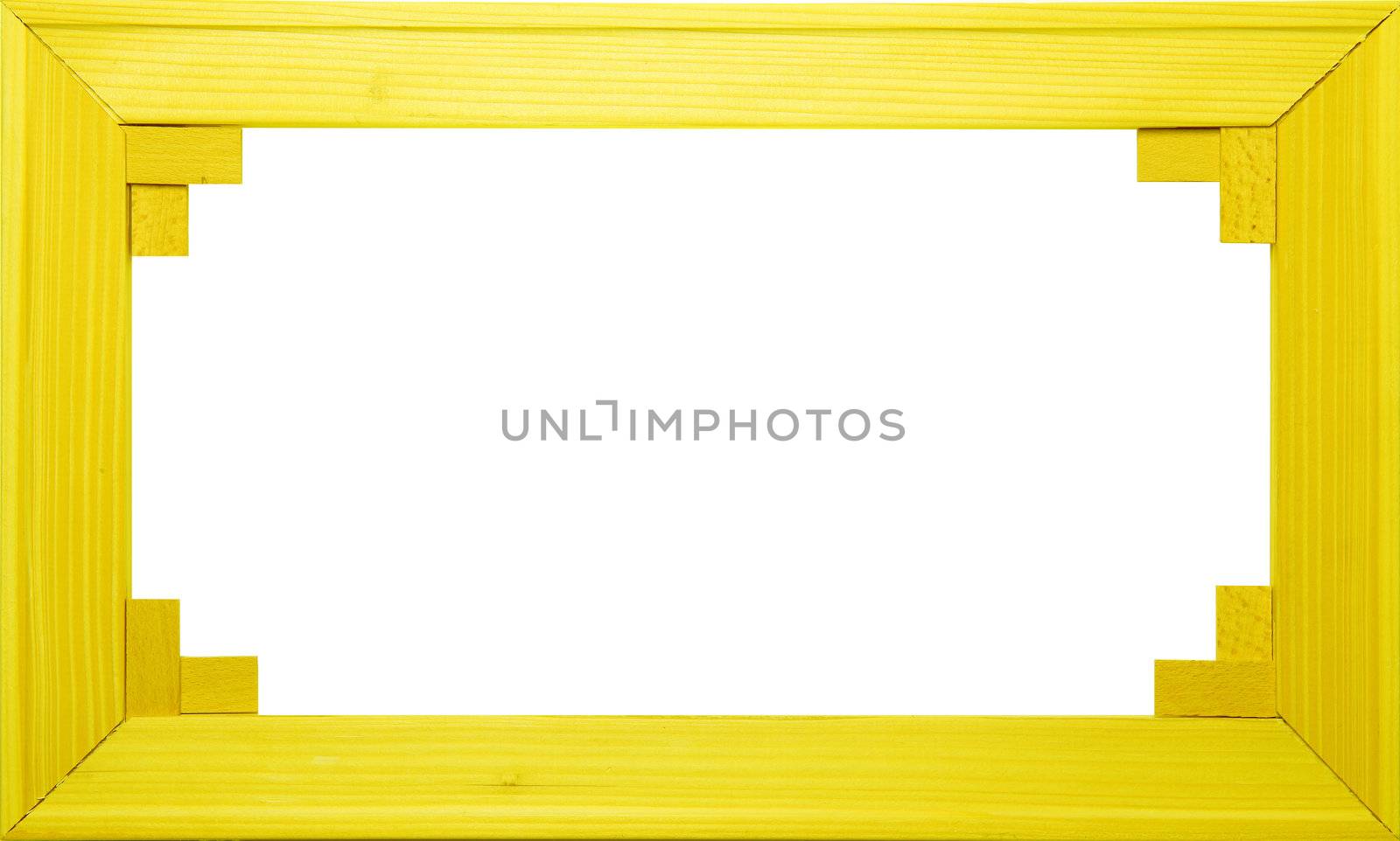 Old Picture Frame Isolated On White Background, Design Element