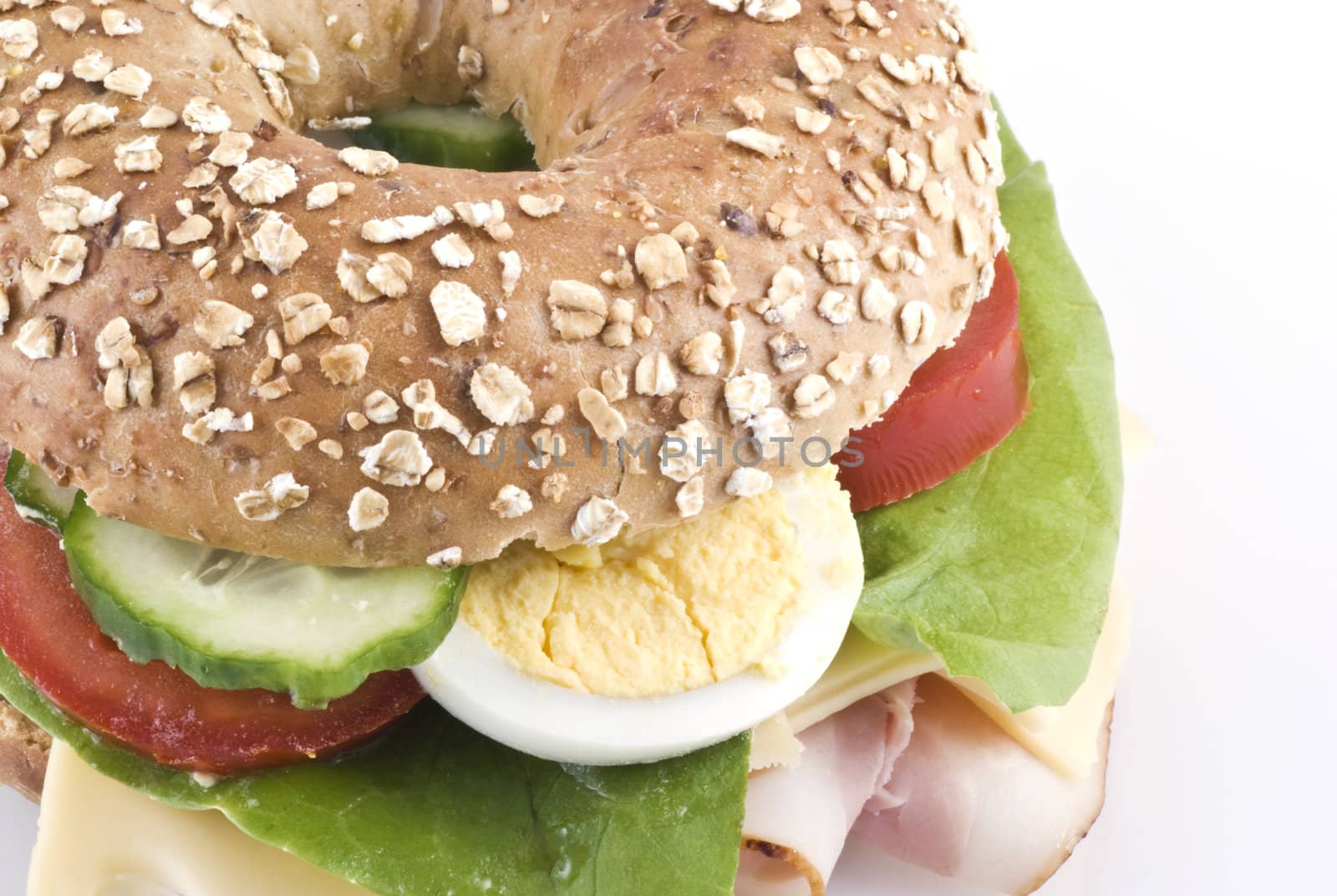 Healthy bagel sandwich. by SasPartout