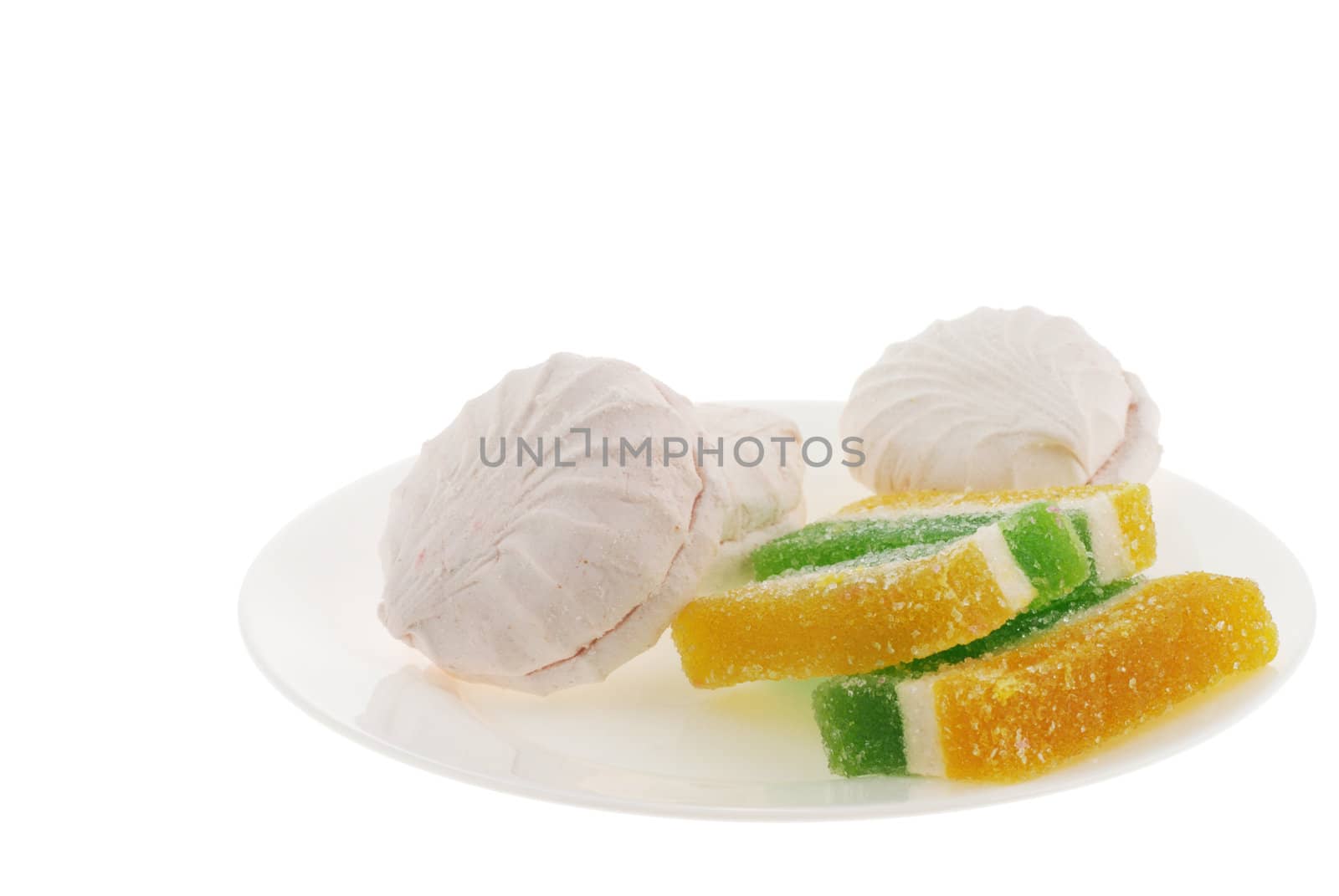 Sweets. East dessert it is isolated on a white background