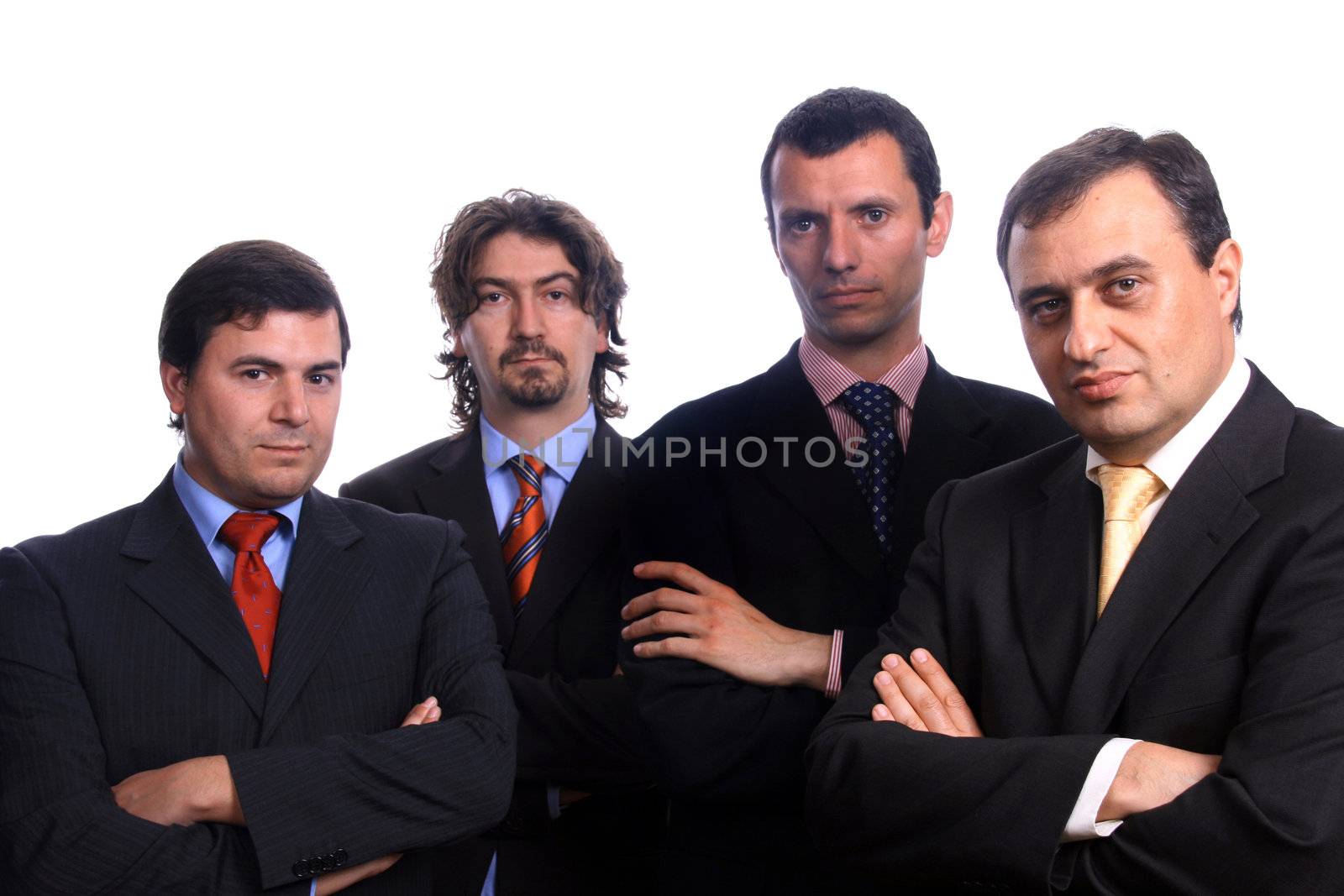 businessteam over white background by jpcasais
