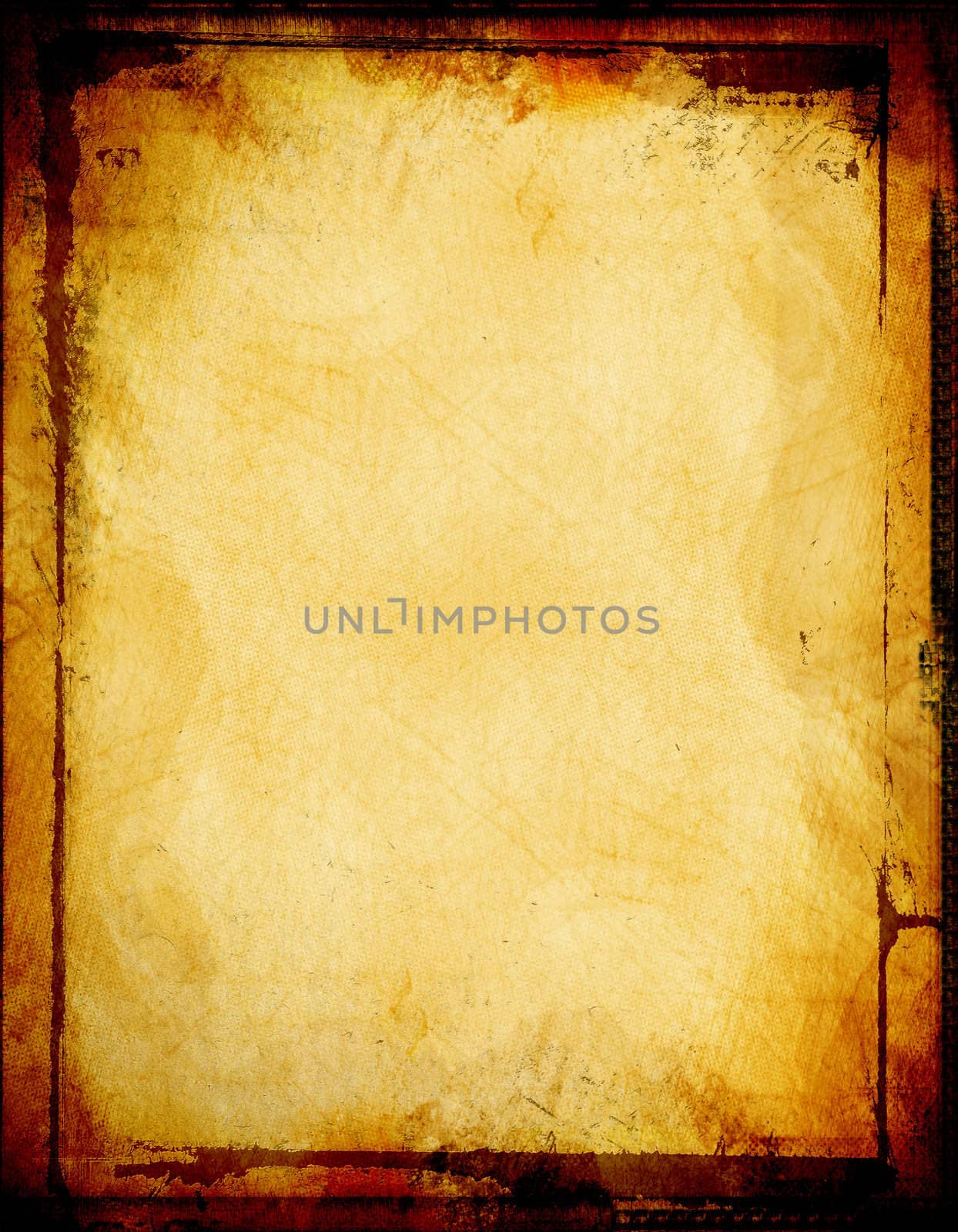 Computer designed grunge border and aged paper background