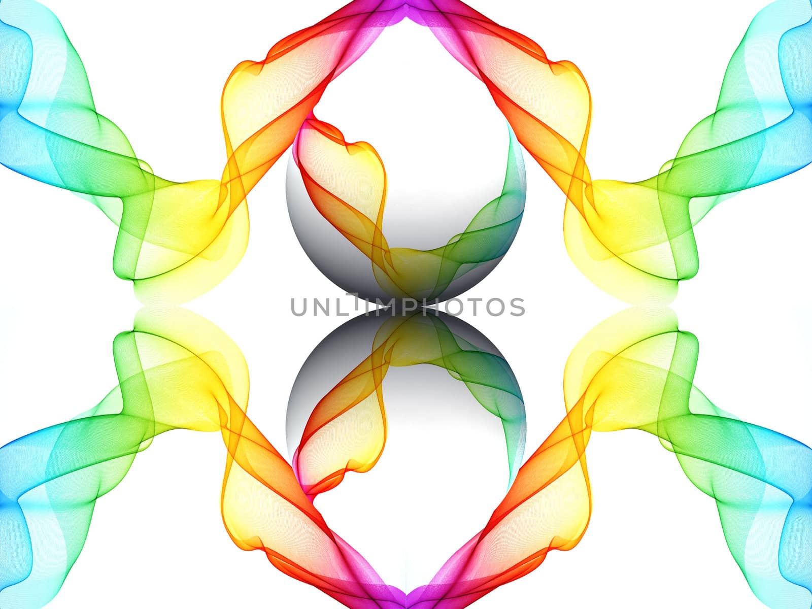 the bubble and color shapes