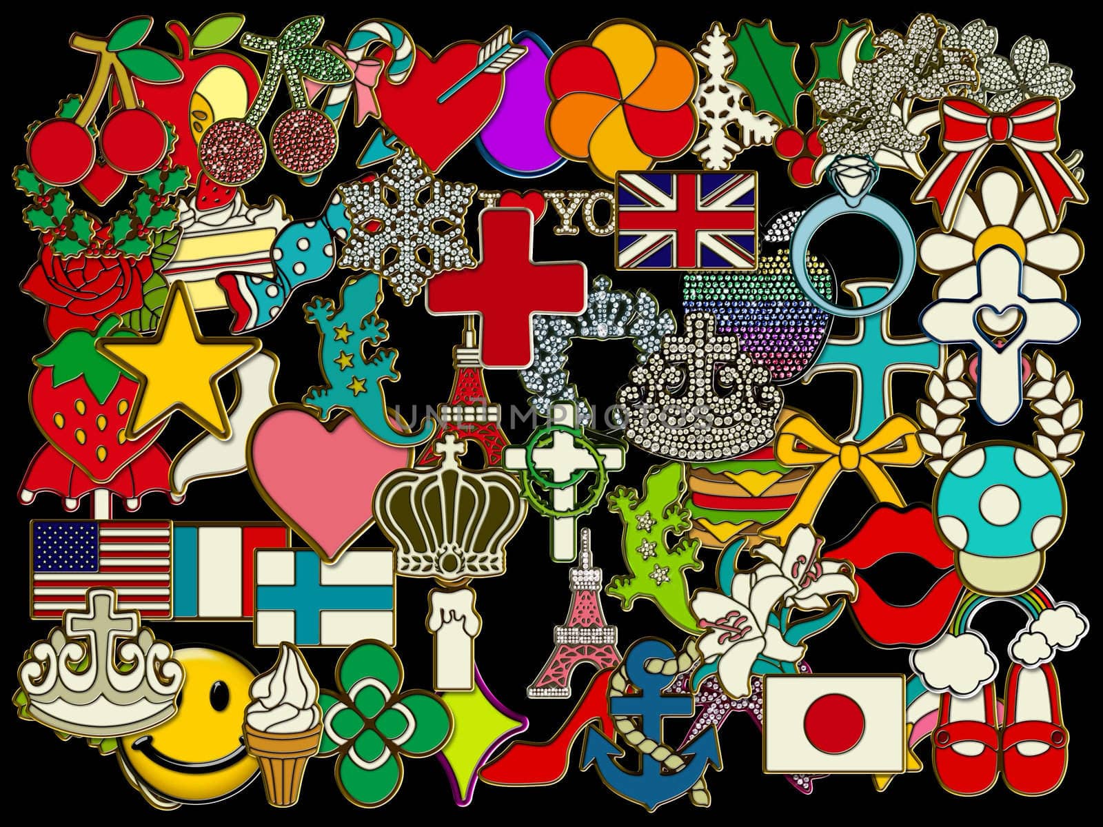 composition of costume jewelry