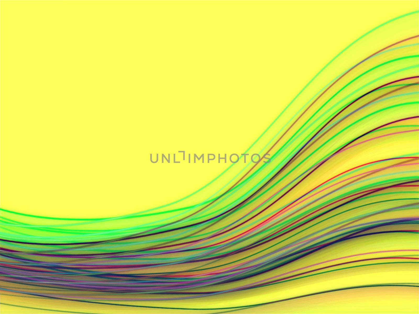 Abstract waved background with many colored lines