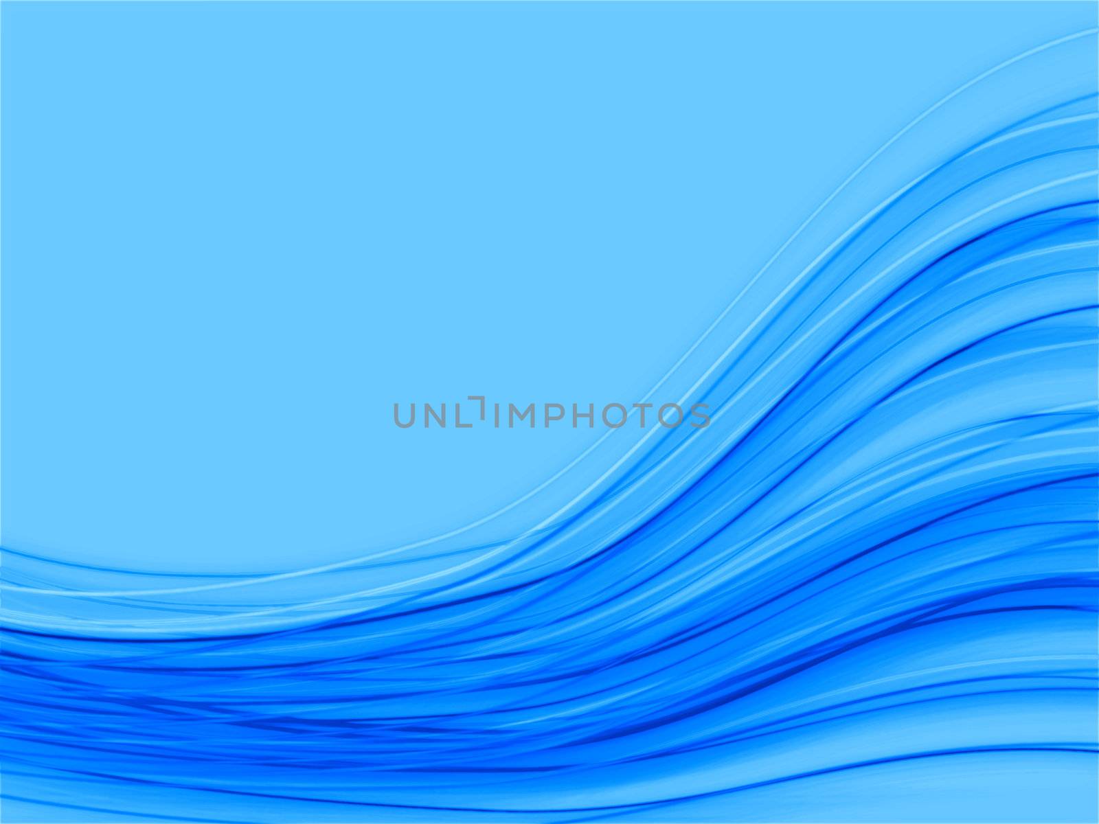 Abstract waved background with many light blue lines