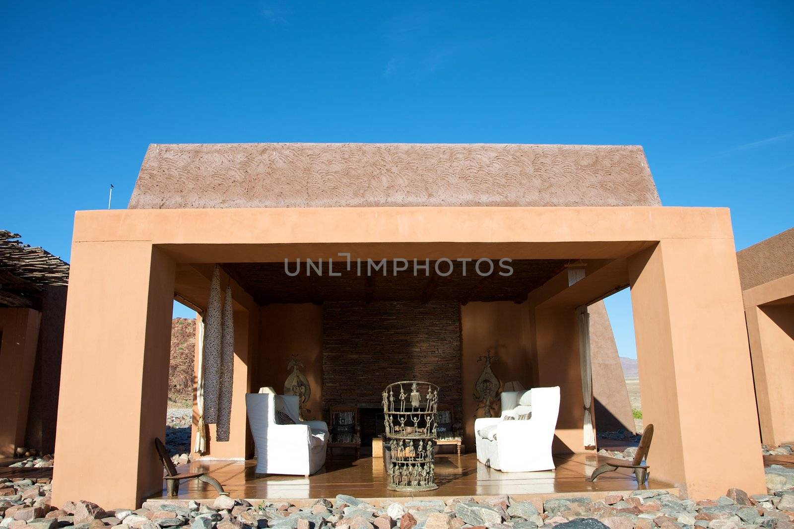 Luxury lodge in the Namibia desert