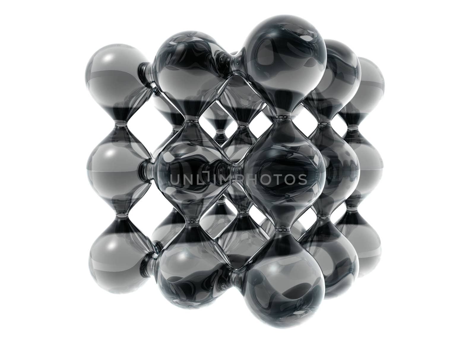 molecule on a a white background