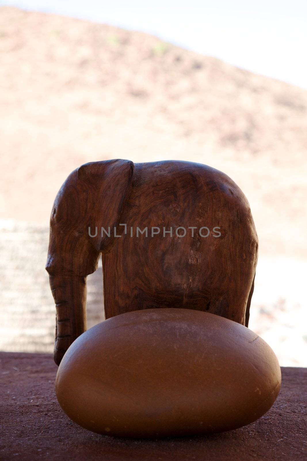 Detail of decoration in a hotel in Namibia