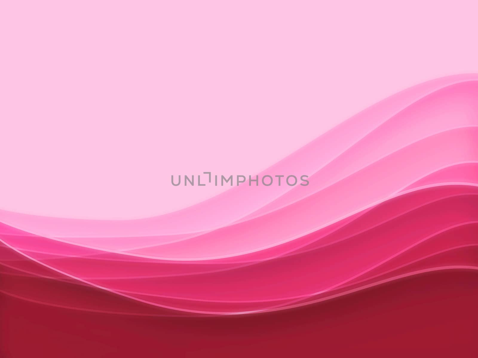 Pink blurry waves and curved lines background