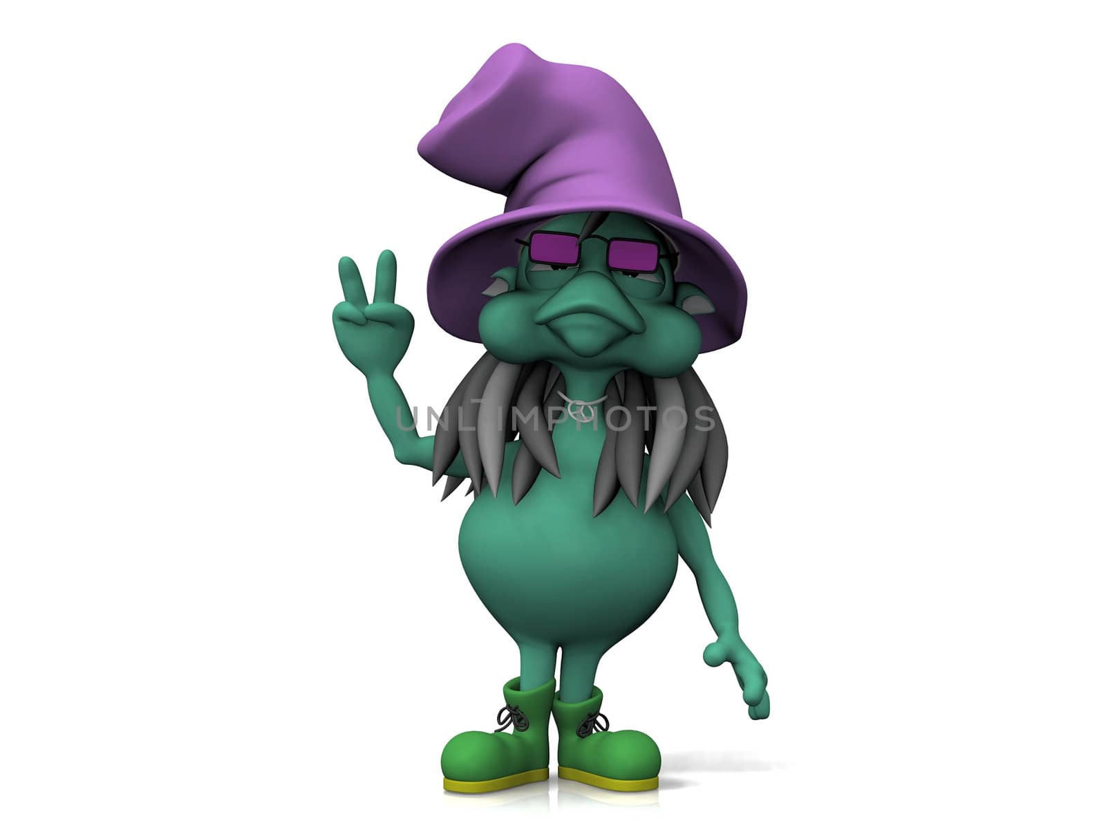 witch on a white background
