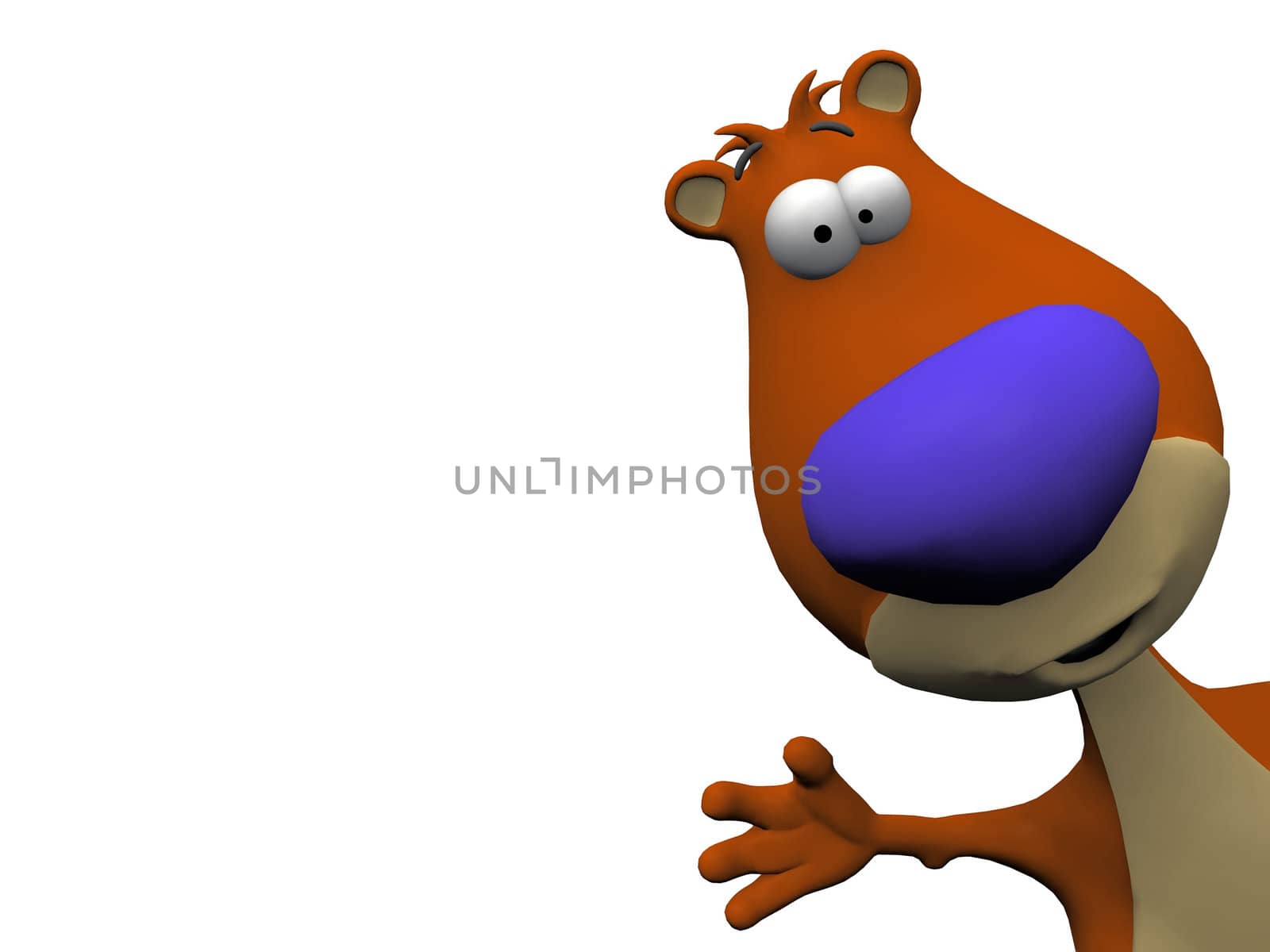 bear on a white background
