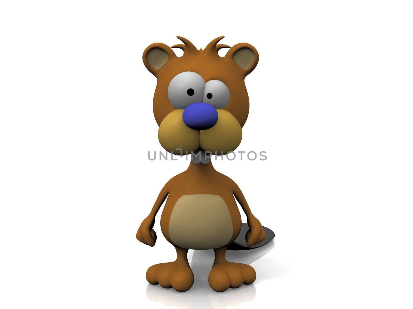 beaver on a white background
