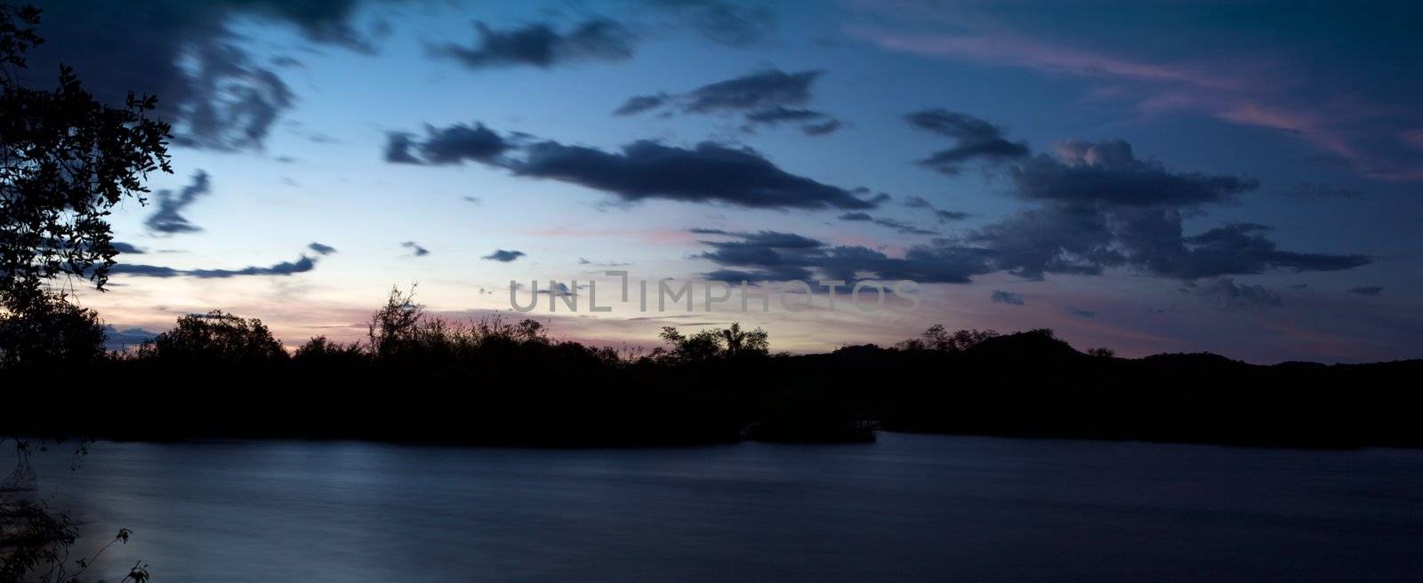 Sunset on the Okavango by watchtheworld