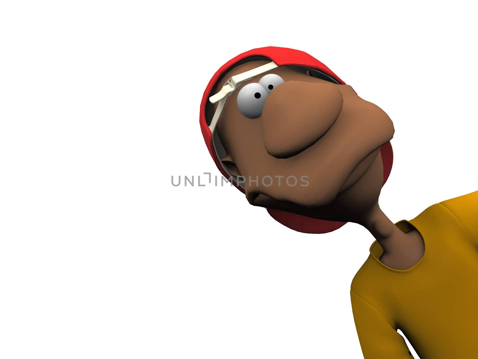 boy on a white background

