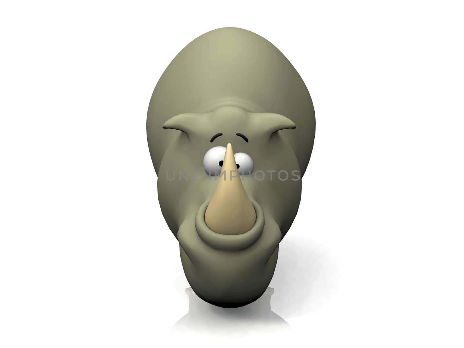 rhinoceros on a white background

